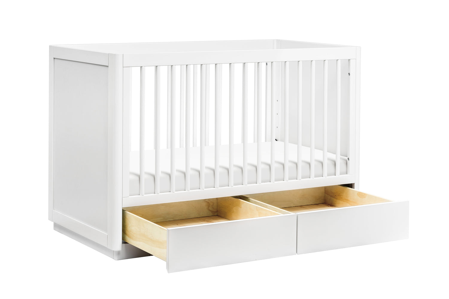 Bento 3-in-1 Convertible Storage Crib with Toddler Bed Conversion Kit
