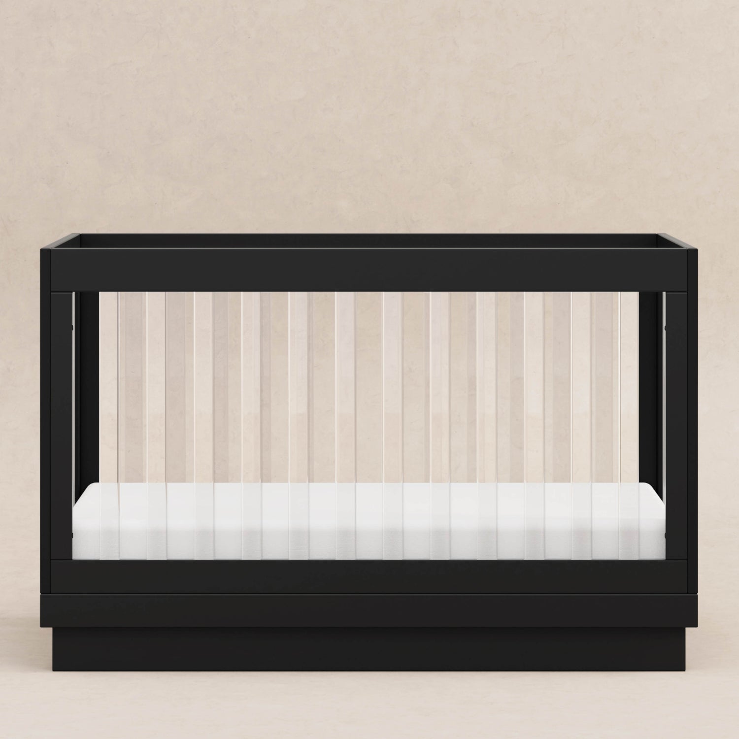 Harlow Acrylic 3-in-1 Convertible Crib with Toddler Bed Conversion Kit