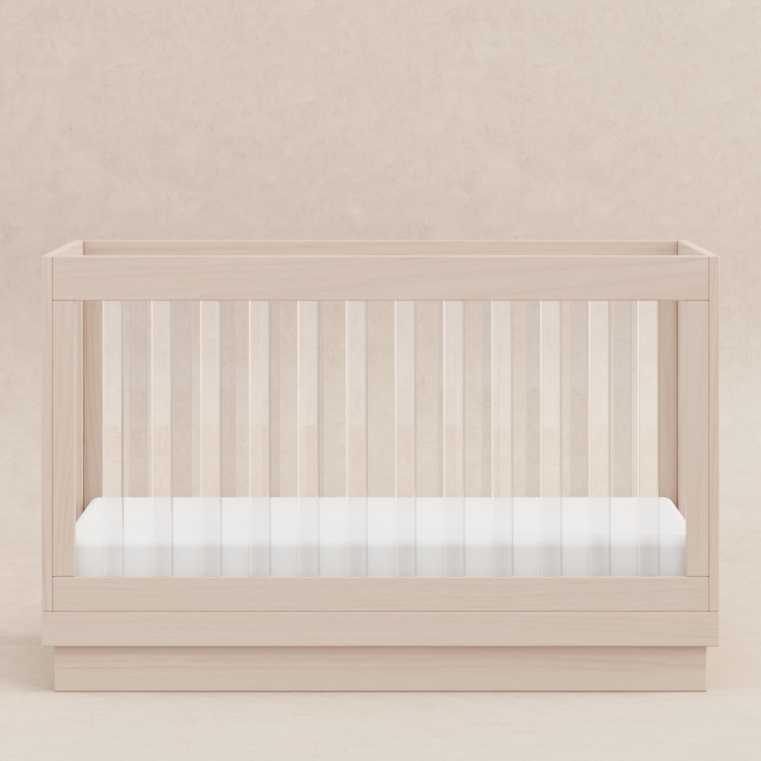Harlow Acrylic 3-in-1 Convertible Crib with Toddler Bed Conversion Kit