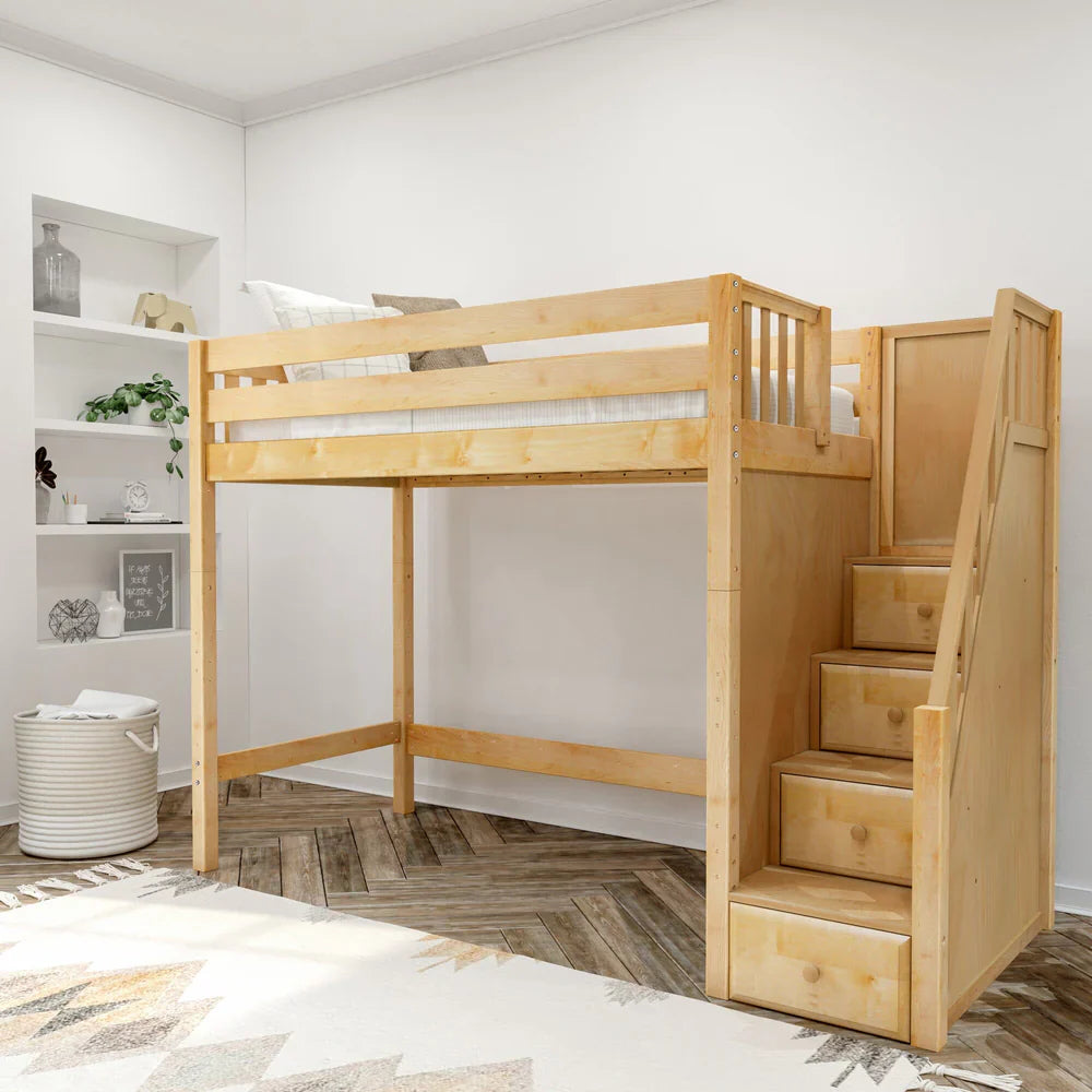 Loft Bed with Stairs
