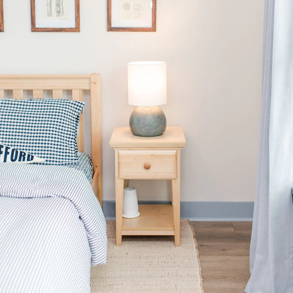 1 Drawer Nightstand with Shelf