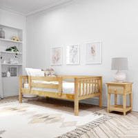 1 Drawer Nightstand with Shelf