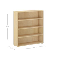 Wide 4 Shelf Bookcase