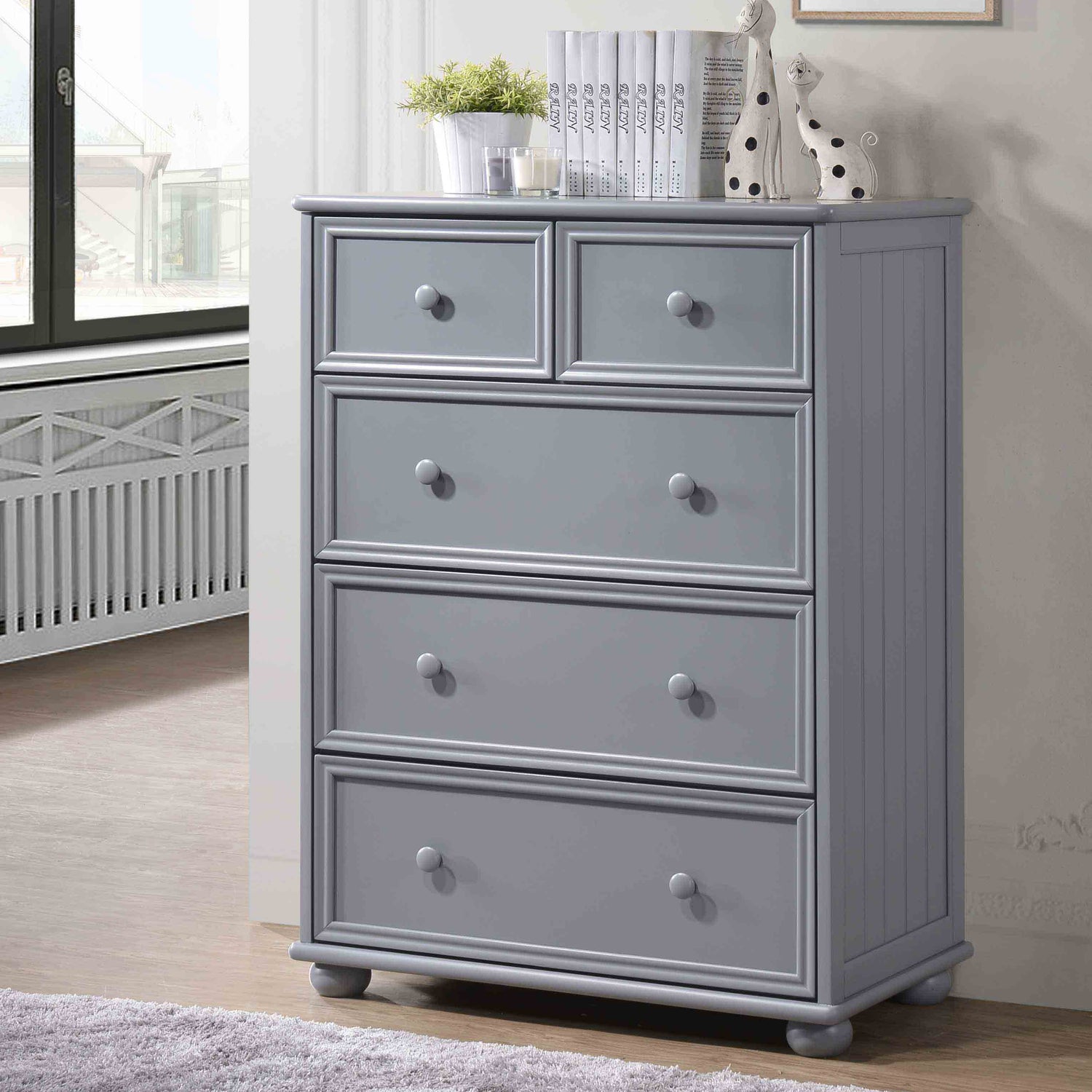 Cottage Collection 5 Drawer Chest with 3 Deep Drawers