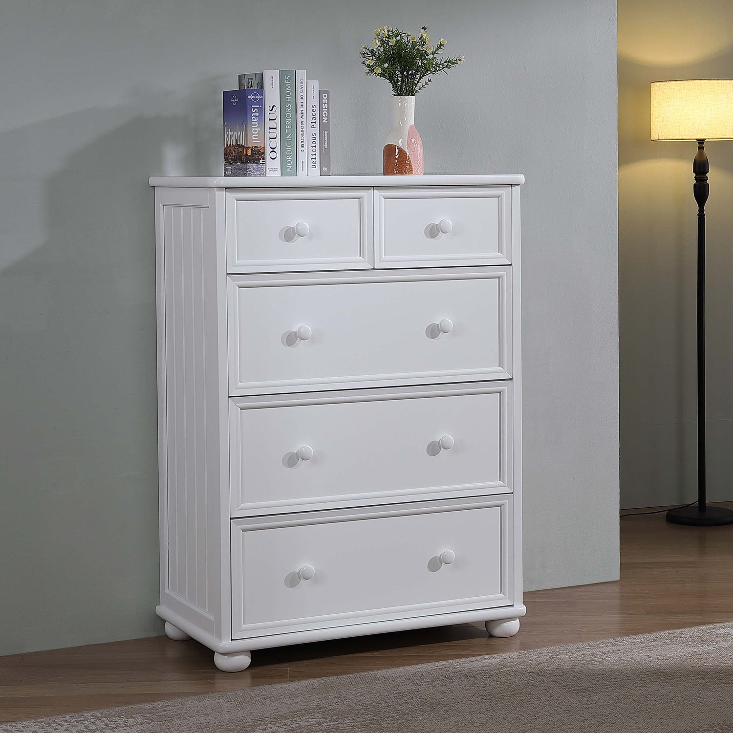 Cottage Collection 5 Drawer Chest with 3 Deep Drawers