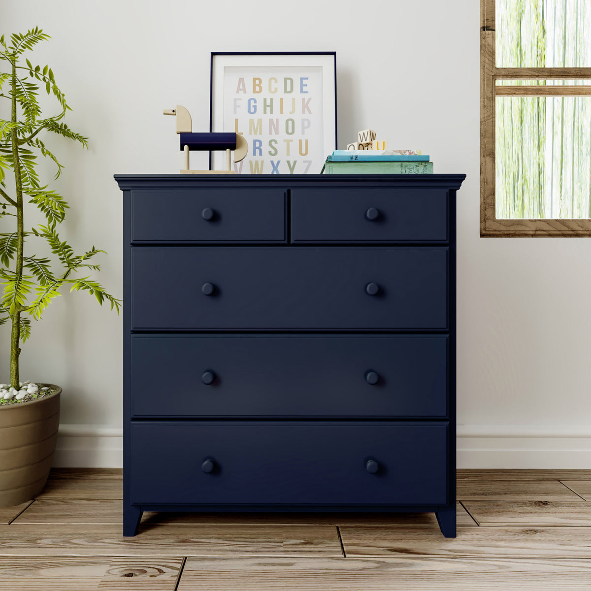 2 over 3 Drawer Dresser