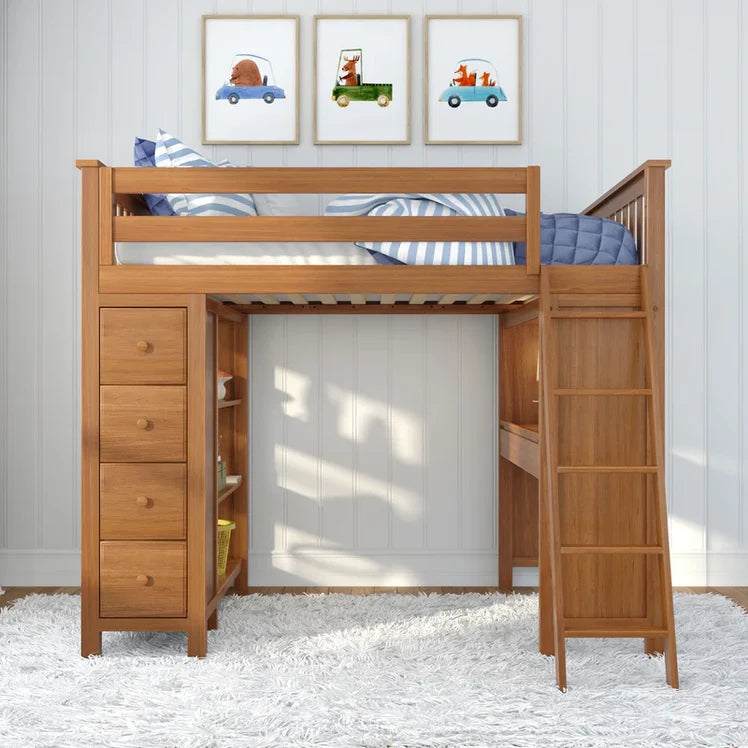 MAYFAIR Full-Size Loft with Desk + Storage