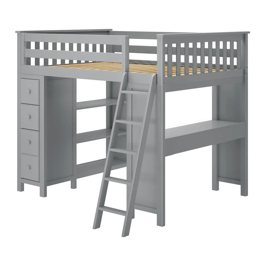 MAYFAIR Full-Size Loft with Desk + Storage