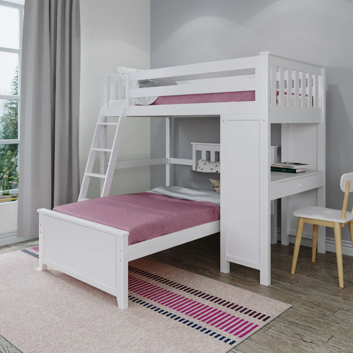 Canterbury 1 Study Loft Bed + Twin Bed