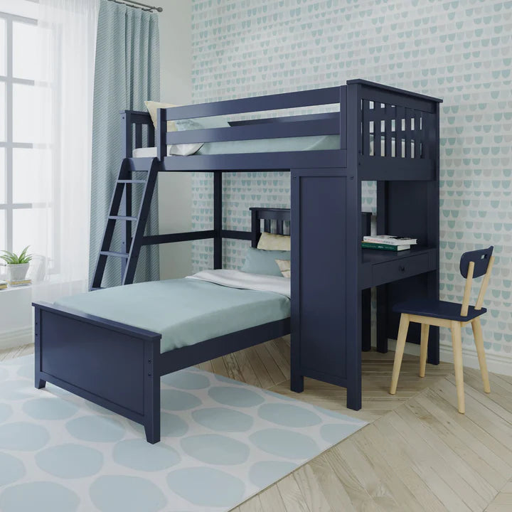 Canterbury 1 Study Loft Bed + Twin Bed