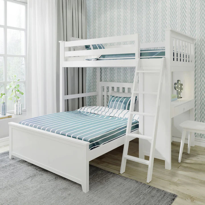 Canterbury 2 All in One Study Loft Bed + Full Bed