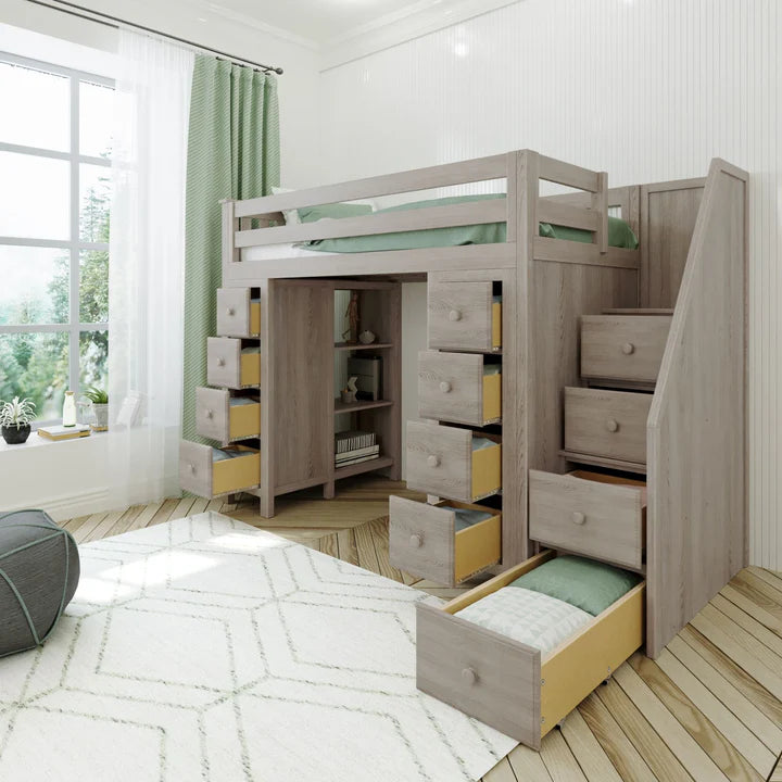 Chester Staircase Loft Bed Storage + Storage
