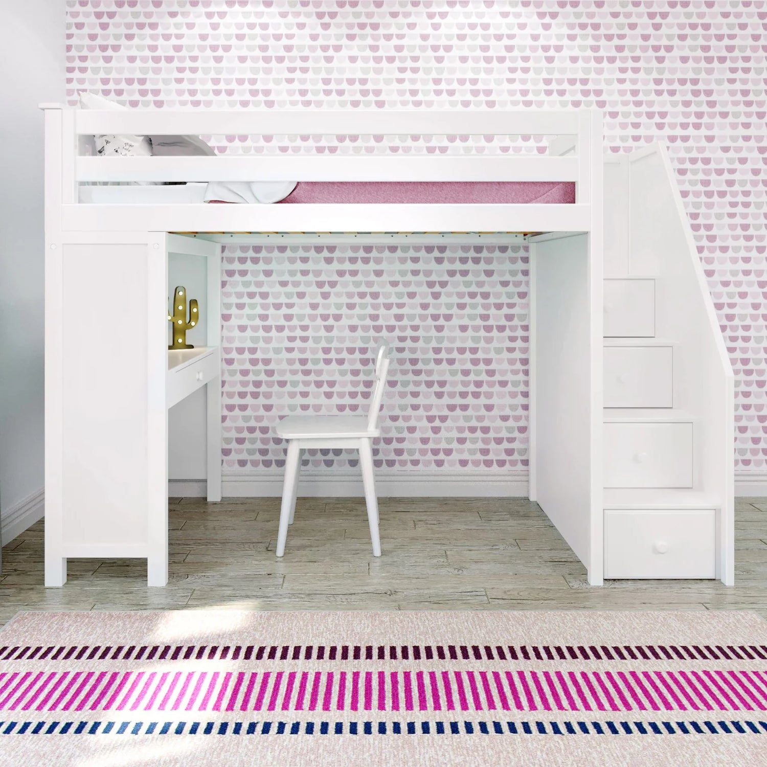 Brighton Staircase Loft Bed Study