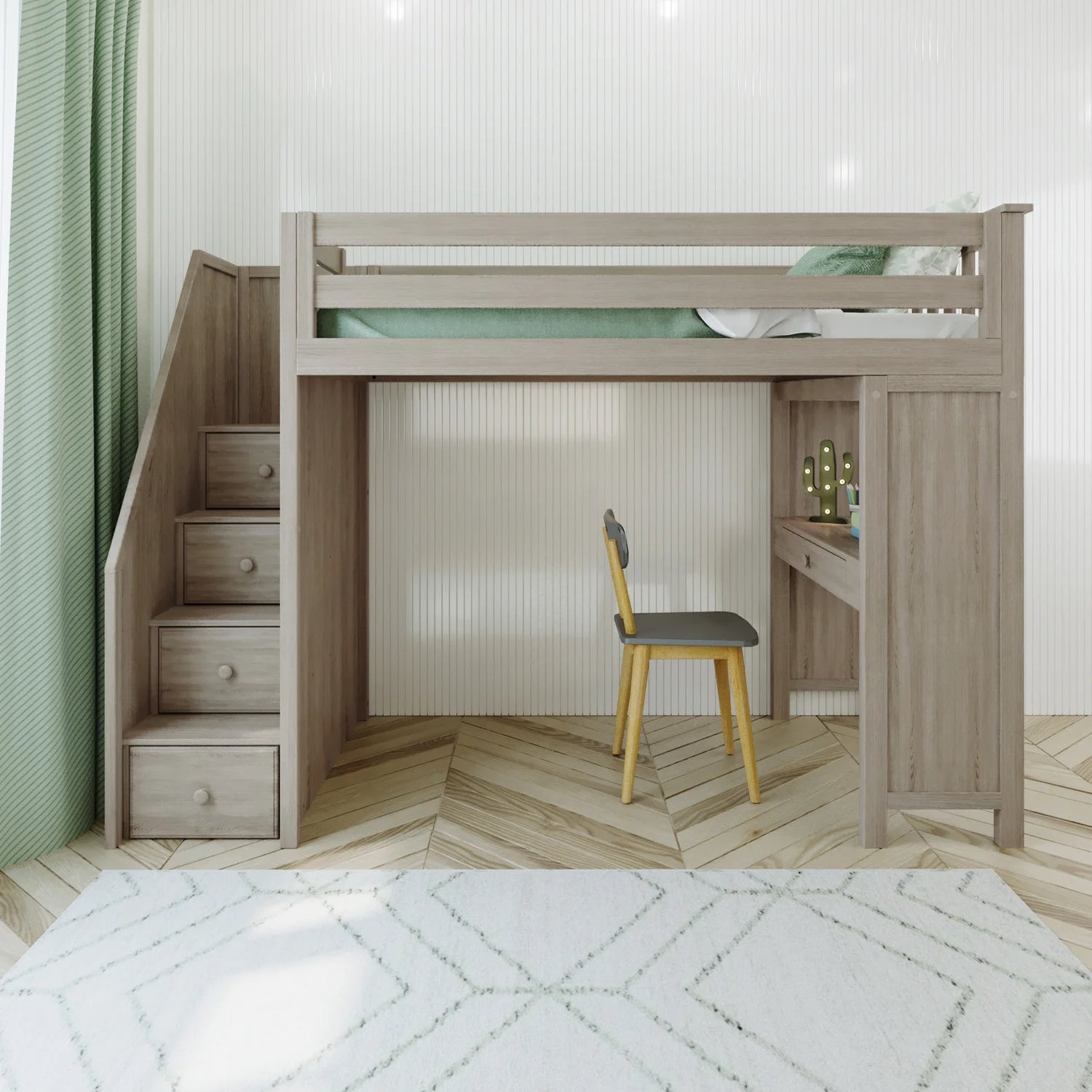 Brighton Staircase Loft Bed Study