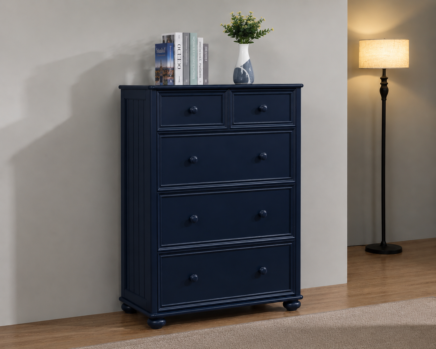 Cottage Collection 5 Drawer Chest with 3 Deep Drawers