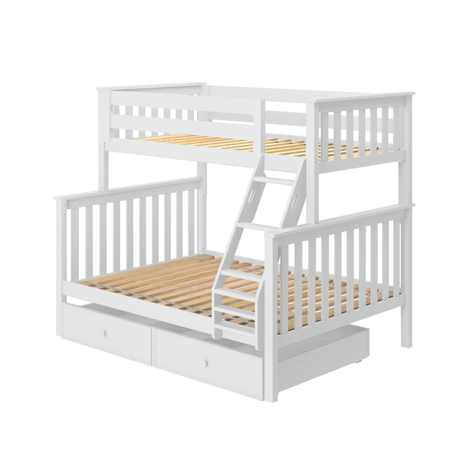 Twin over Full Bunk Bed with Ladder