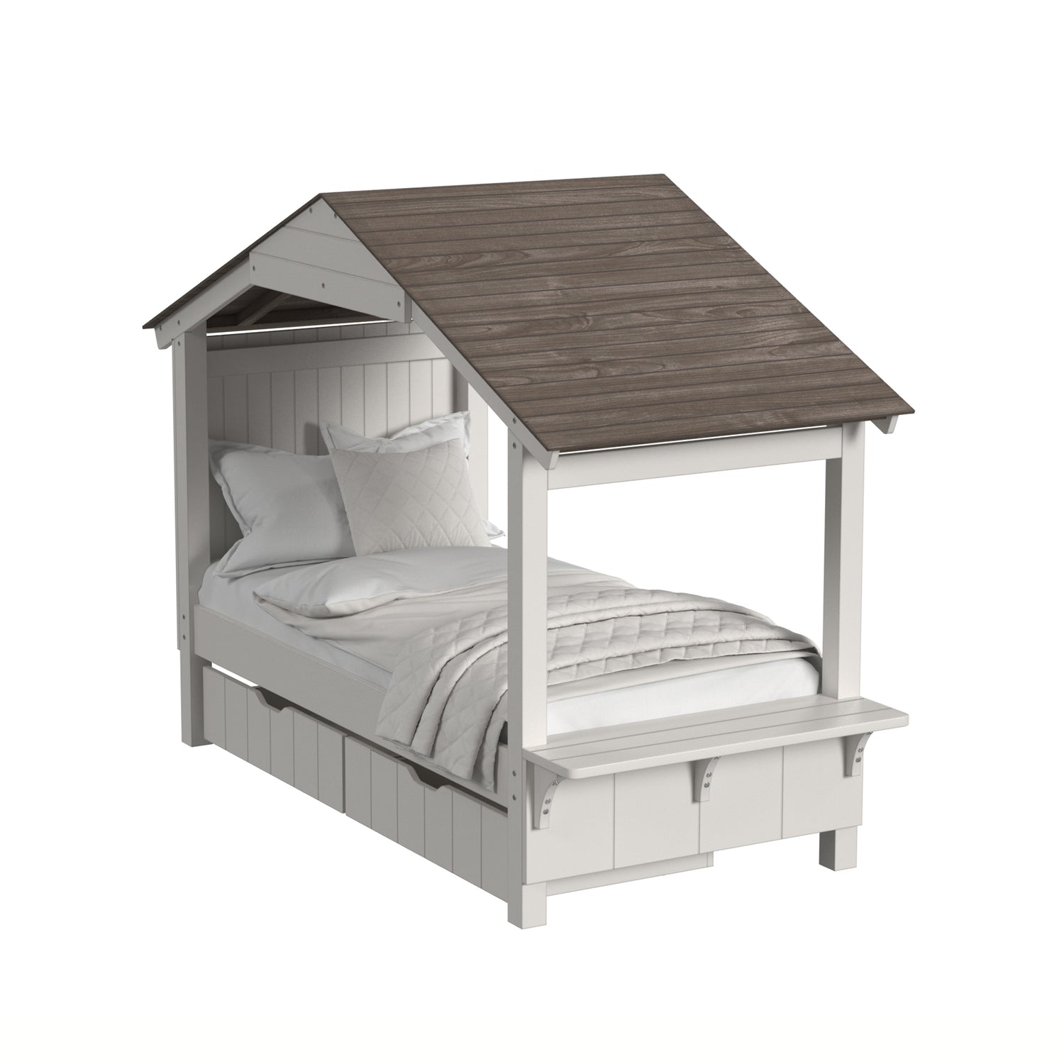 Lodge Twin Bed with Full Roof
