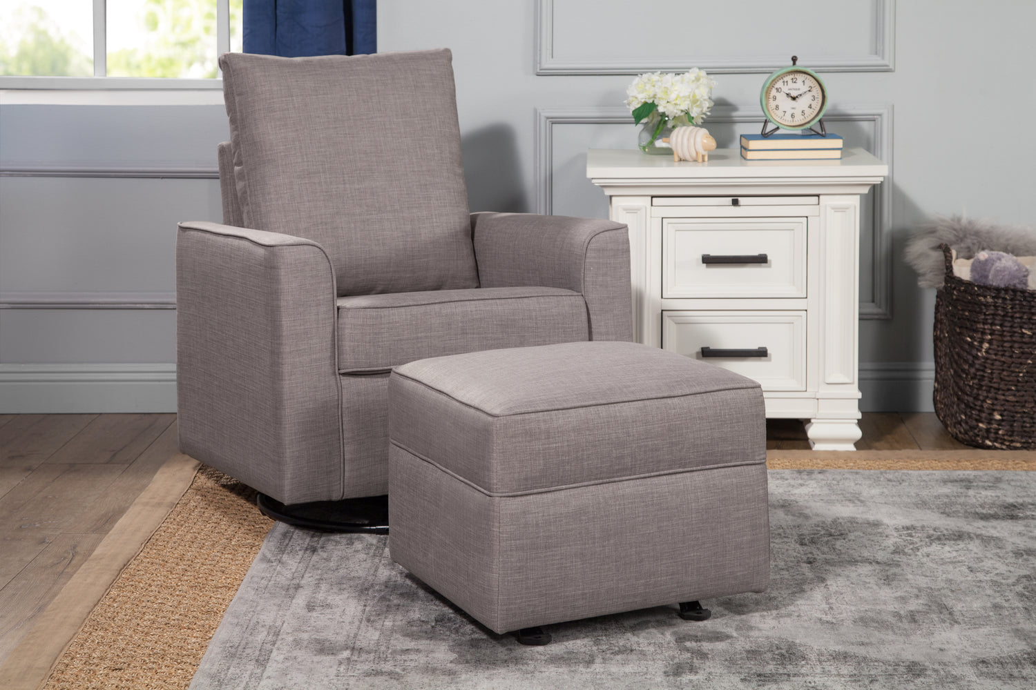 Willa-Alden Gliding Ottoman