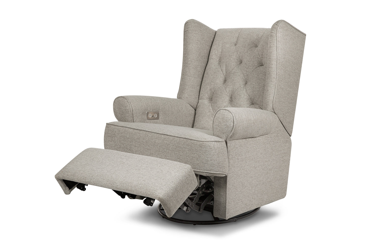Harbour Electronic Recliner and Swivel Glider in Eco-Performance Fabric with USB port | Water Repellent & Stain Resistant