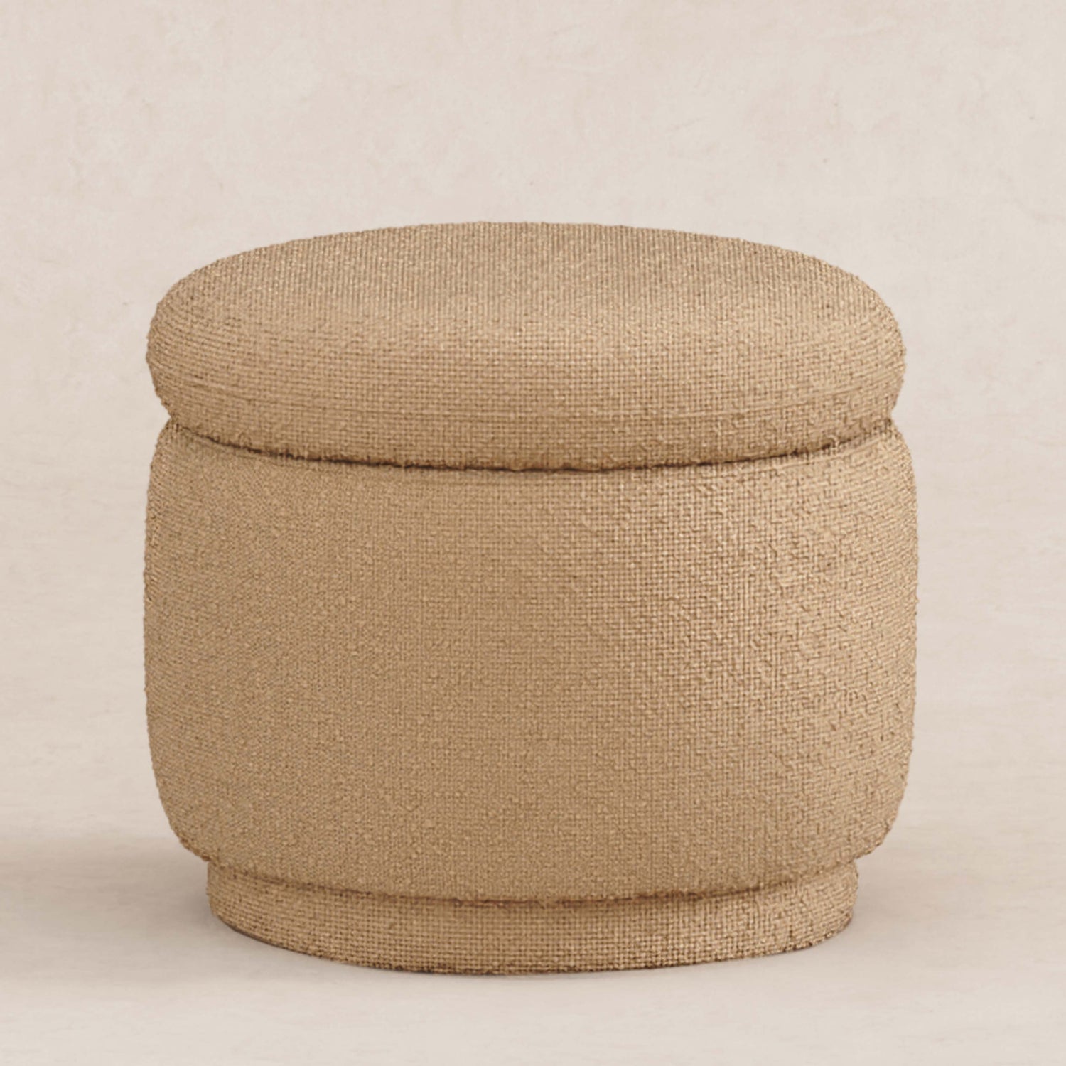 Enoki Storage Ottoman in Boucle