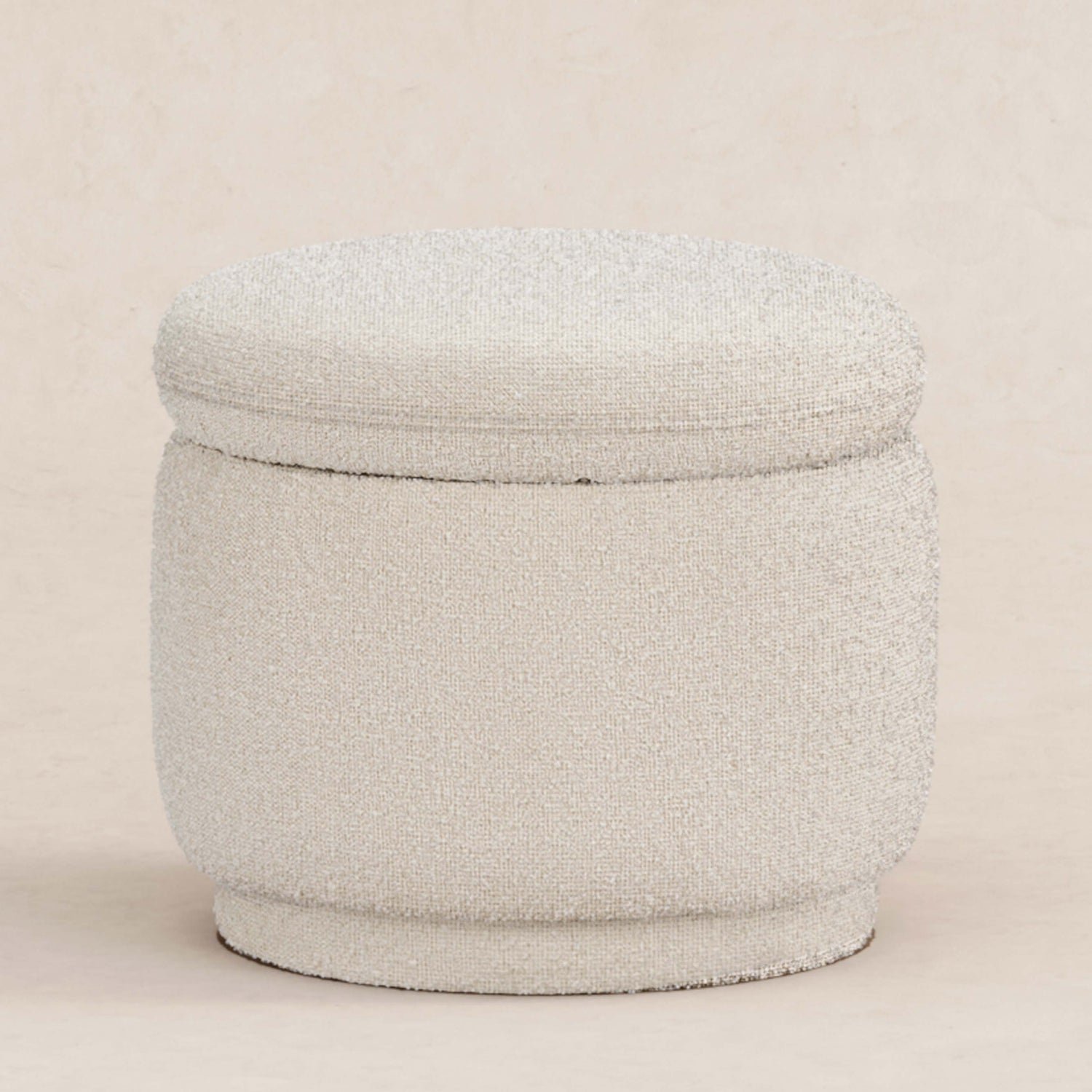 Enoki Storage Ottoman in Boucle