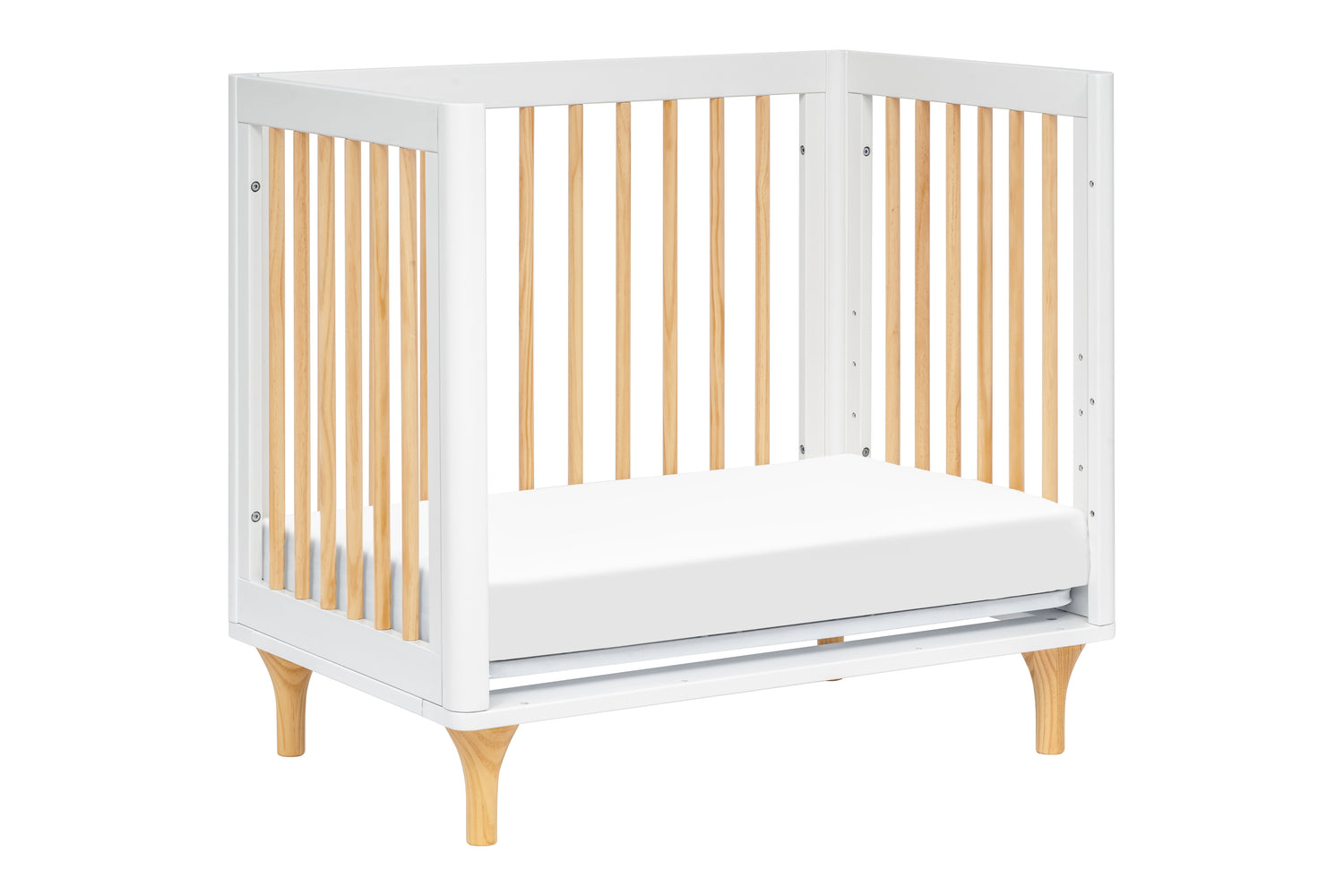 Lolly 4-in-1 Convertible Mini Crib with Toddler Bed Conversion Kit