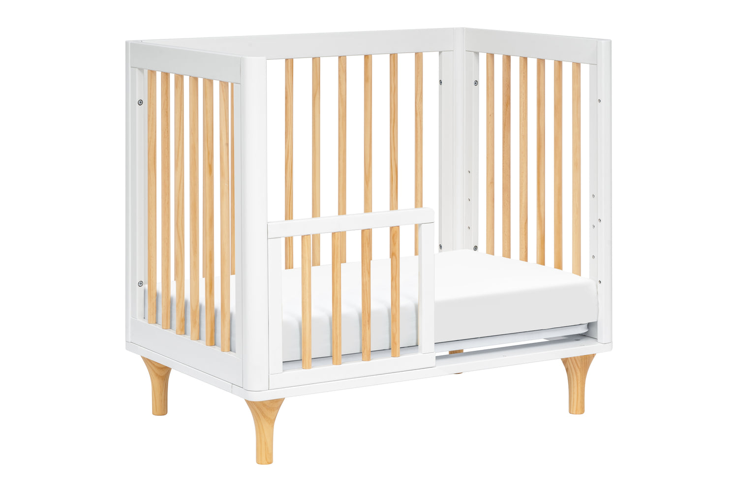 Lolly 4-in-1 Convertible Mini Crib with Toddler Bed Conversion Kit