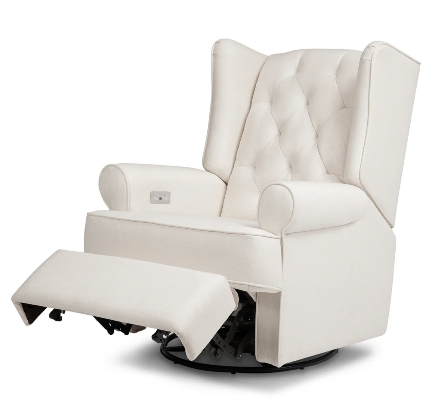 Harbour Electronic Recliner and Swivel Glider in Eco-Performance Fabric with USB port | Water Repellent & Stain Resistant