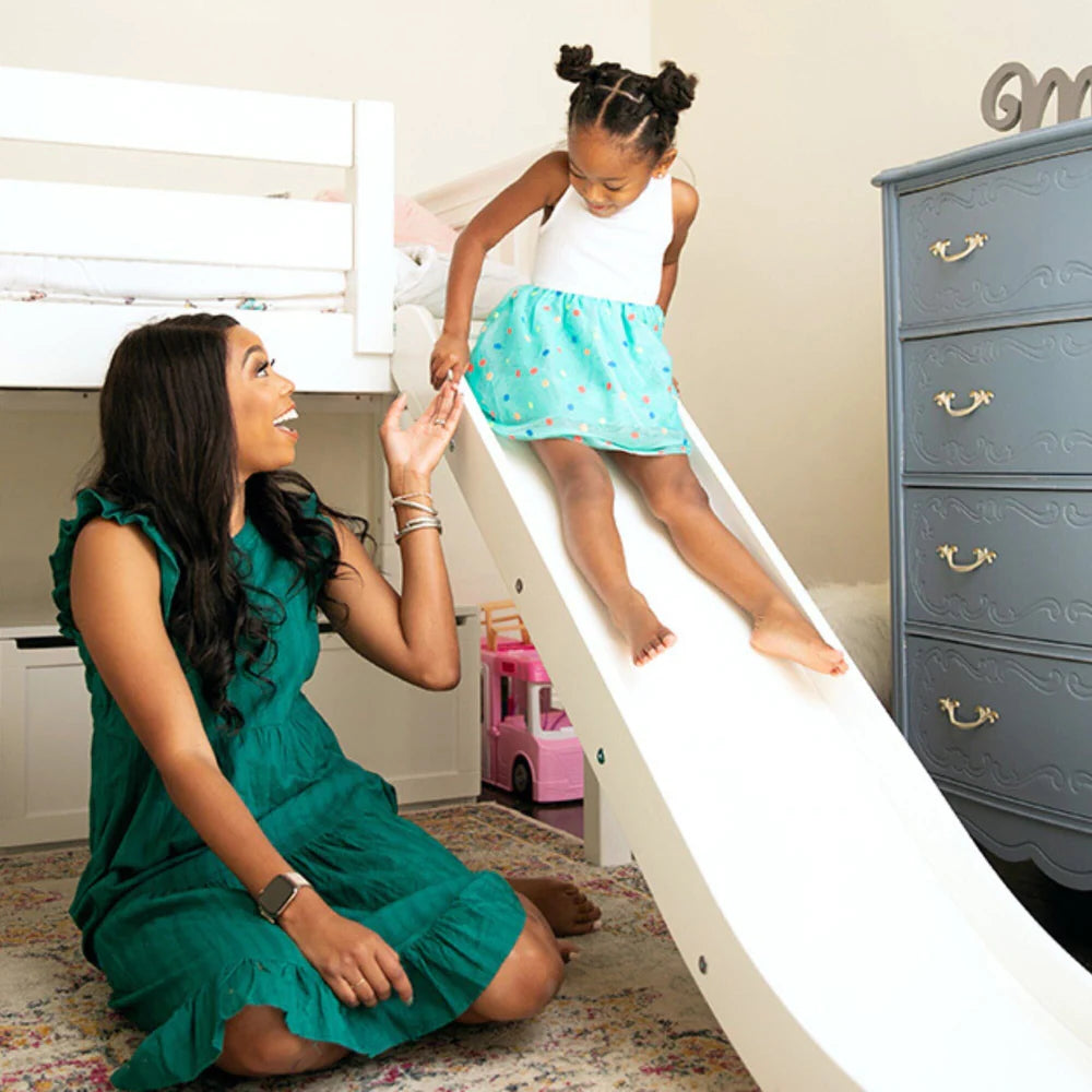 Low or Mid Loft Bed with Slide and Stairs