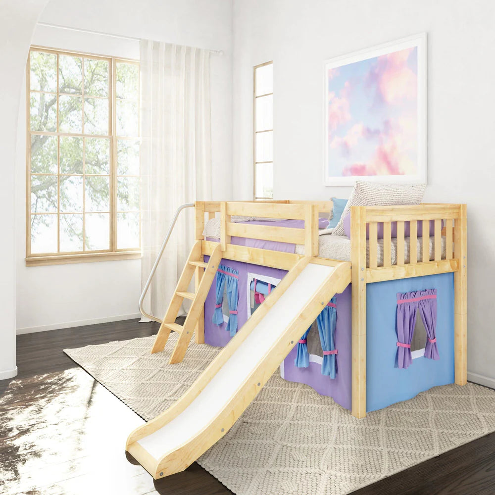Fort Twin Loft Bed with Slide