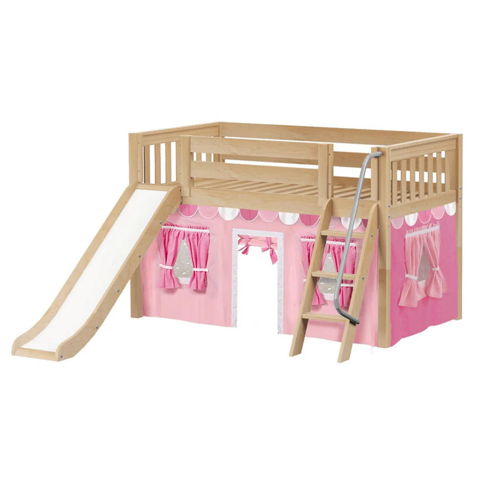 Fort Twin Loft Bed with Slide