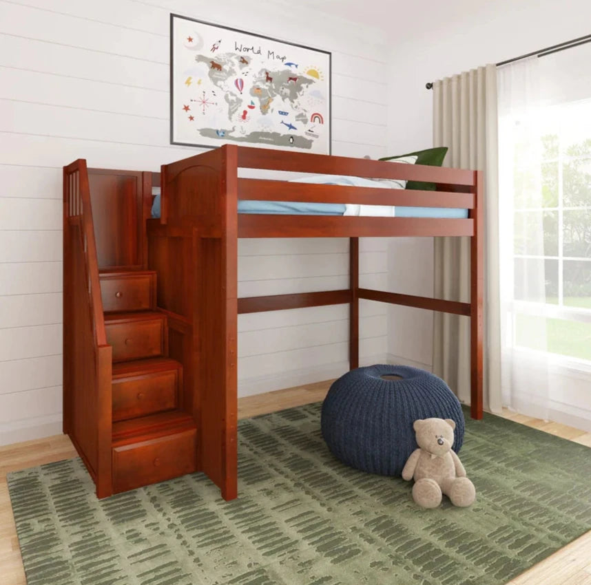 High Loft Bed with Stairs