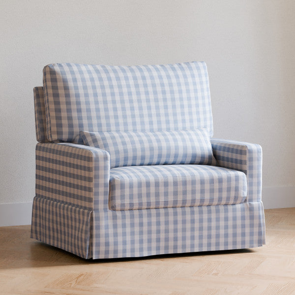 Crawford Pillowback Chair and a Half Comfort Swivel Glider