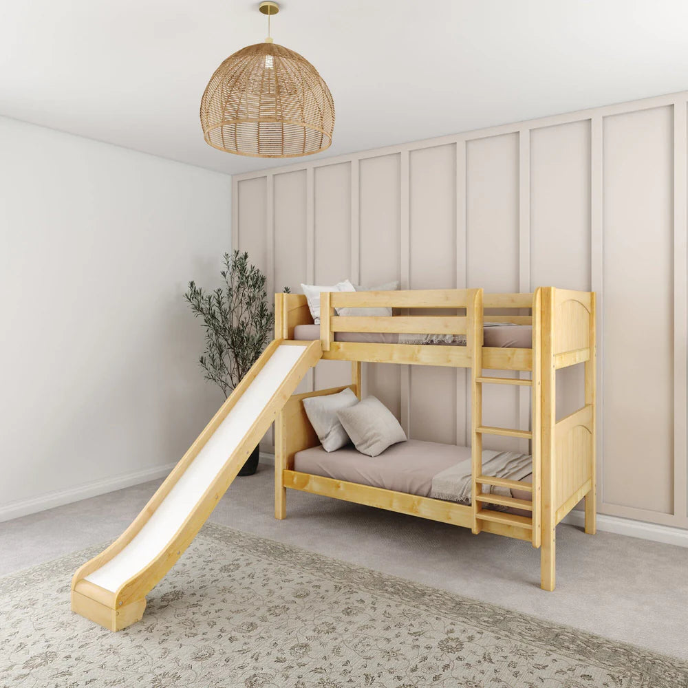 Classic Twin Bunk Bed with Slide