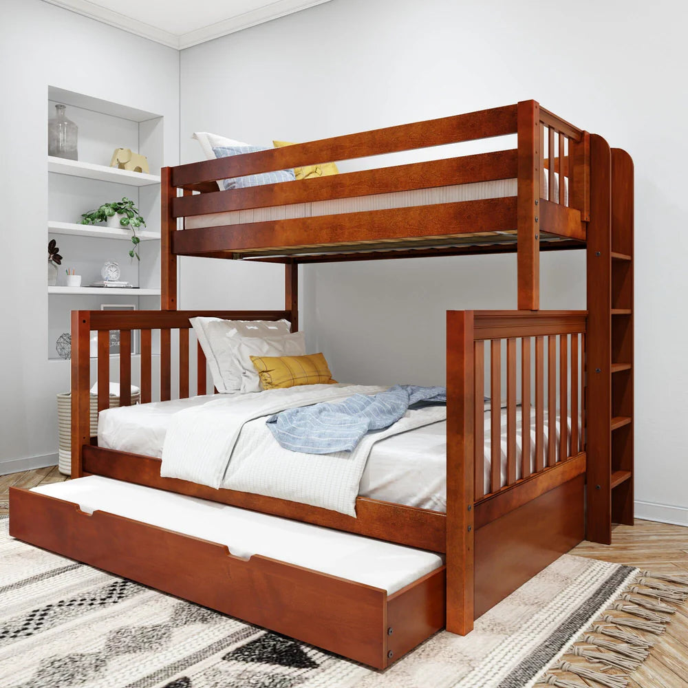Twin XL over Queen with Trundle Bed