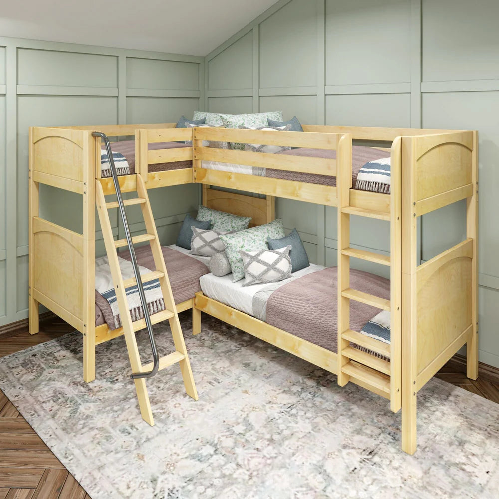 Twin Corner Quad Bunk Bed