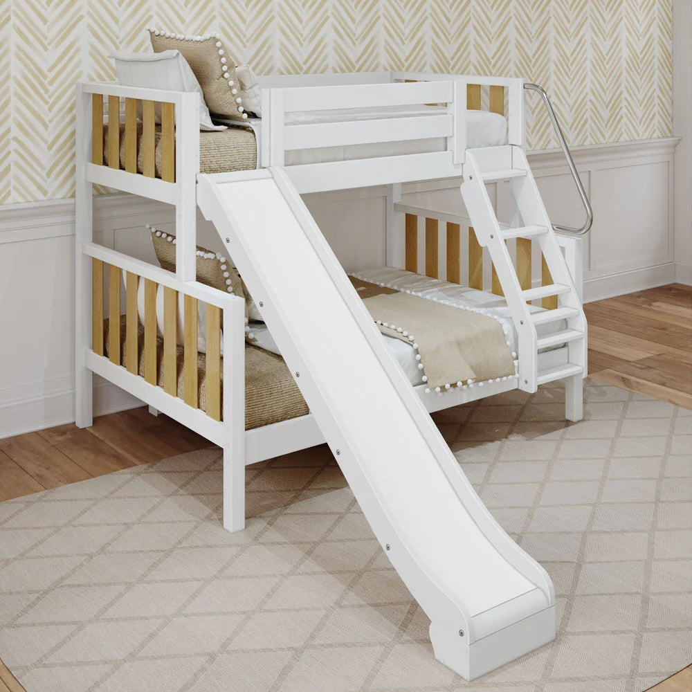 Classic Twin over Full Bunk Bed with Slide