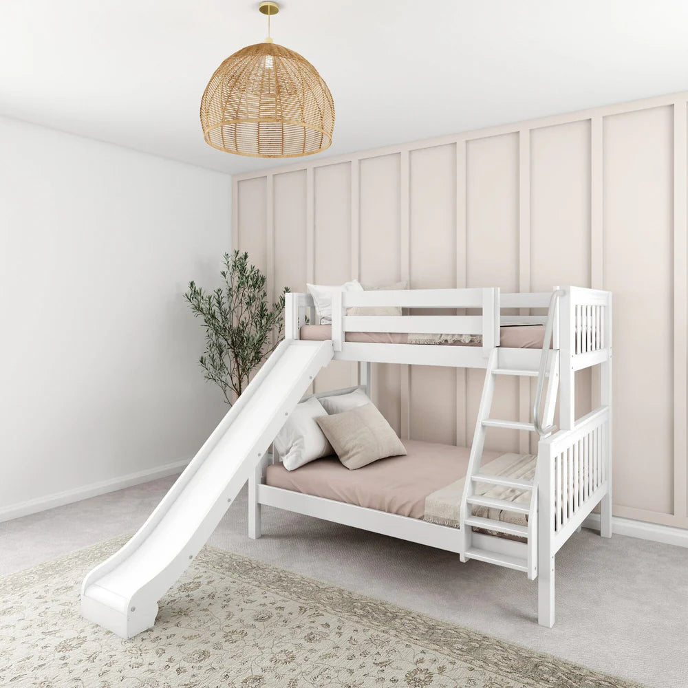 Classic Twin over Full Bunk Bed with Slide